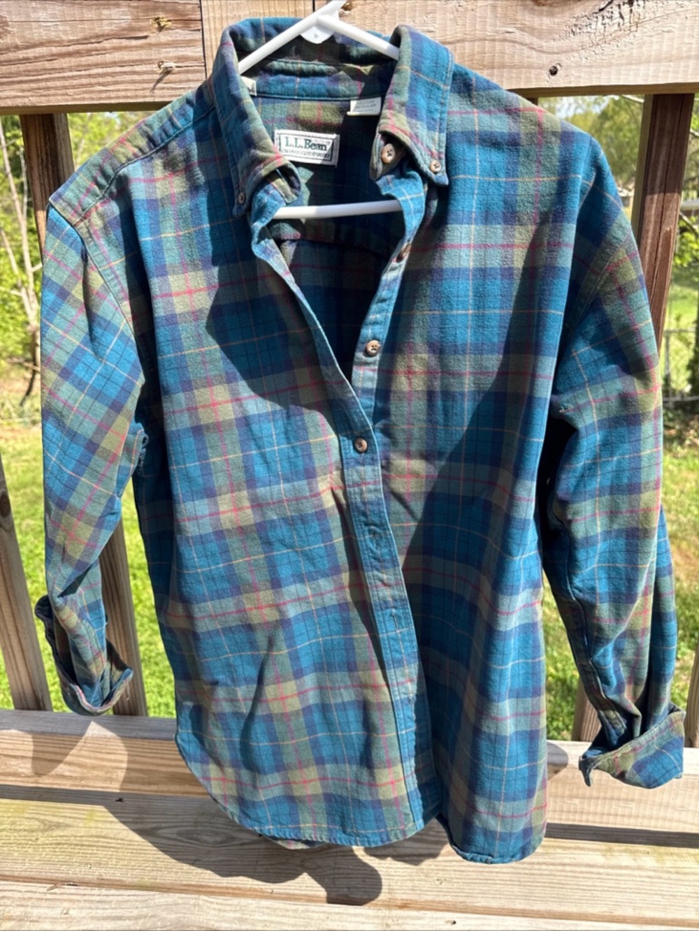 L.L. Bean Plaid Chamois Shirt Size Medium Women’s